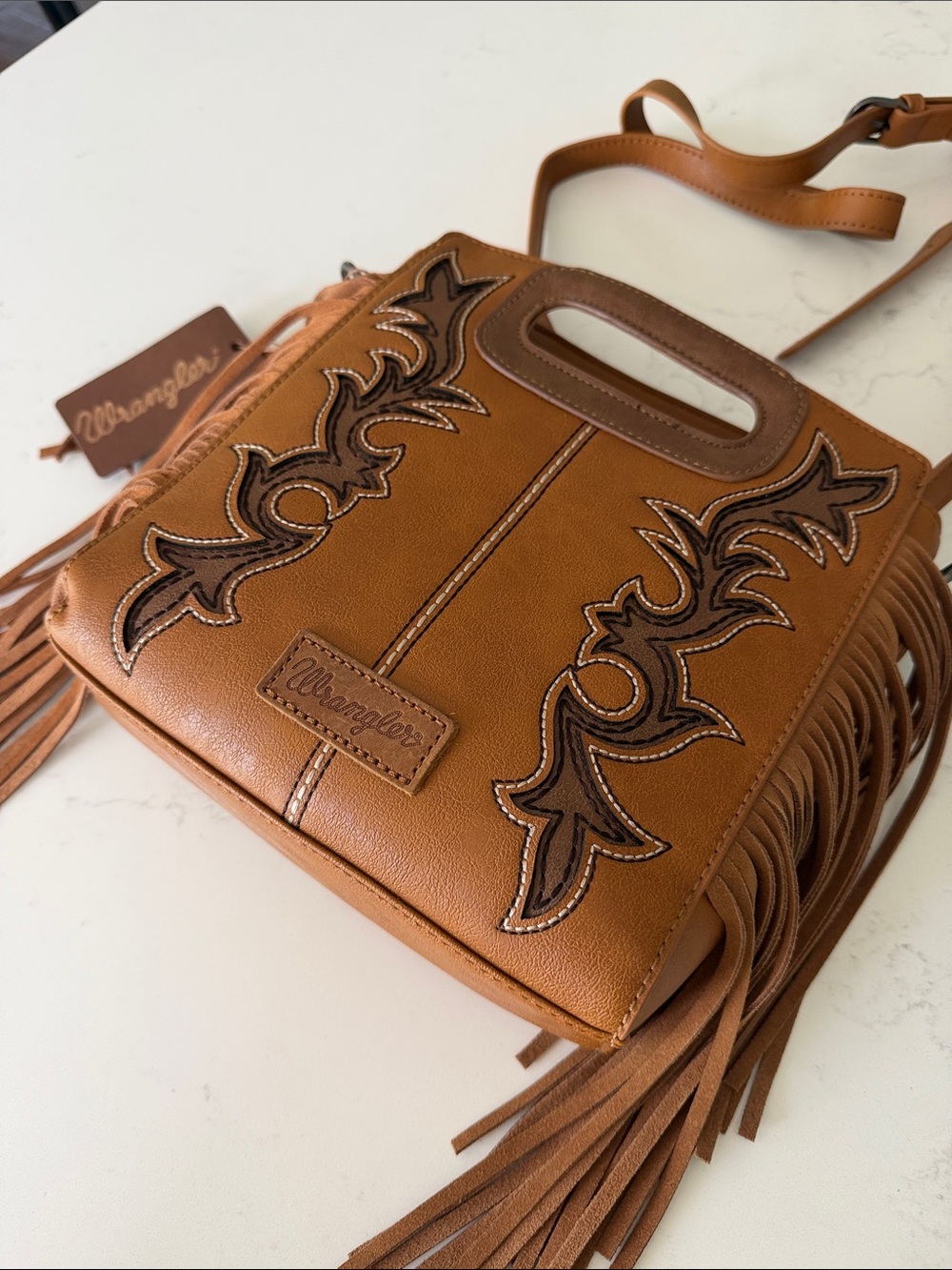 Wrangler fringe bag cross body hand bag NWT